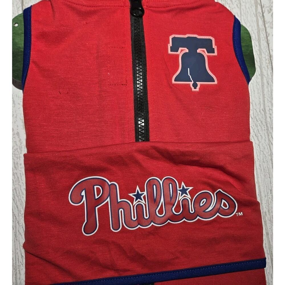 MLB Philadelphia Phillies Dog Anxiety Shirt Calming Soothing Vest MEDIUM Red